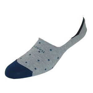 Marcoliani Men's Polka Dot Invisible Touch Liner Sock
